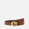 Wholesale Budget Coach Belt Belt Black/Saddle