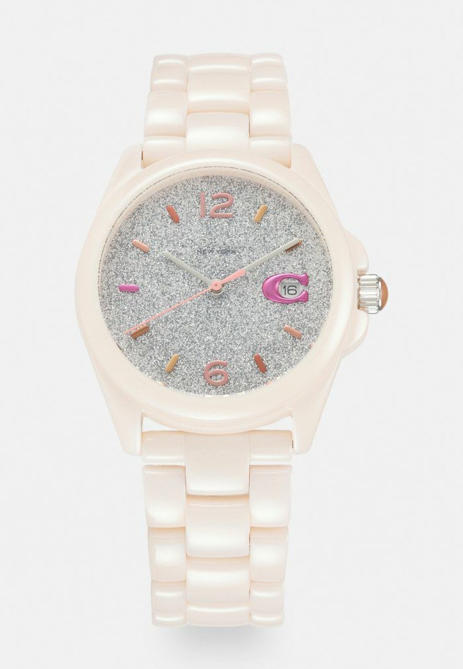 Clearance Promo Coach Greyson Watch Cream