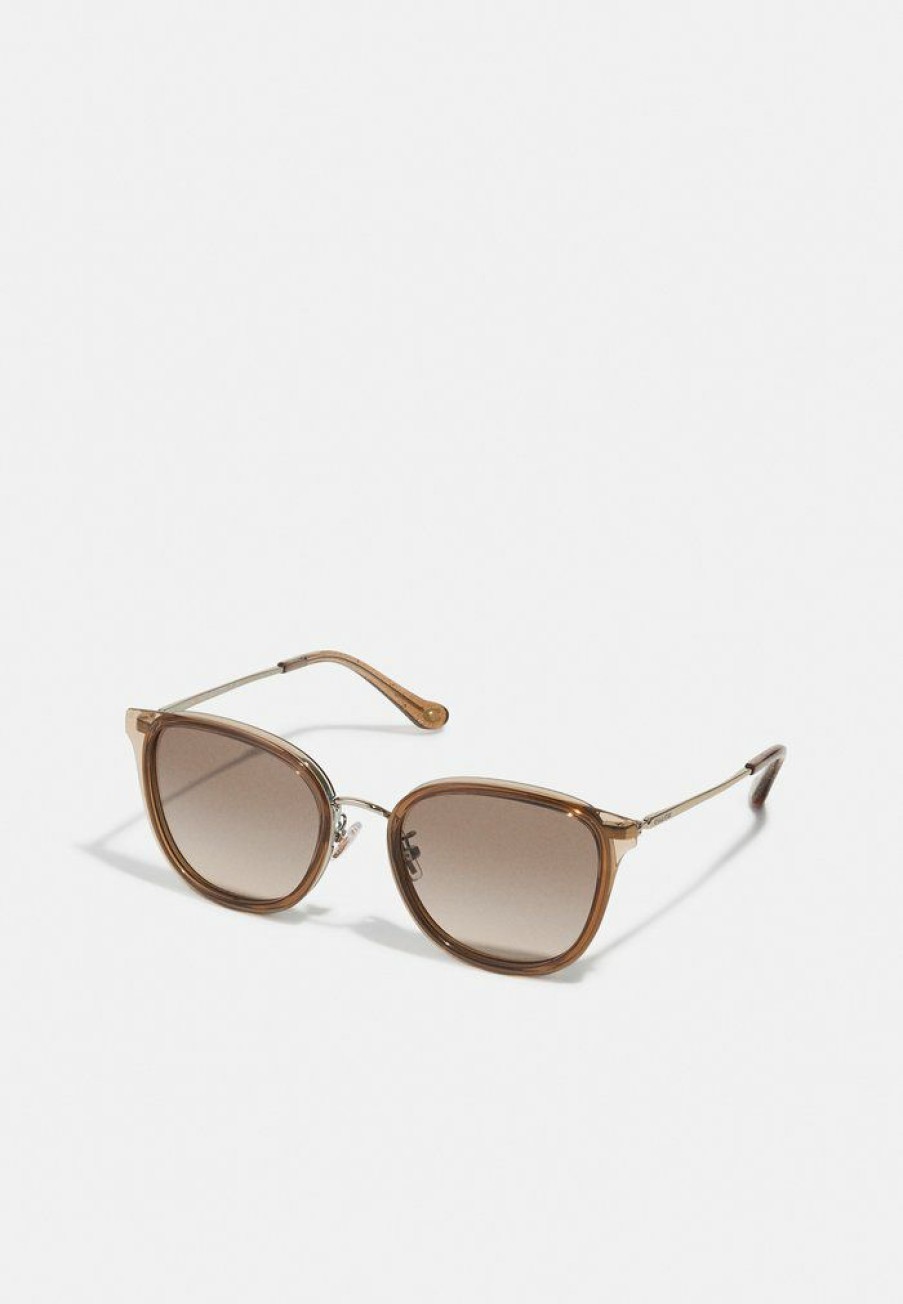 New Budget Coach Sunglasses Light Gold-Coloured/Brown