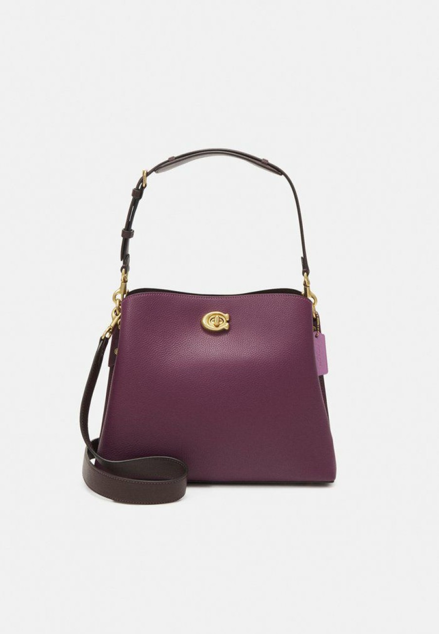 Hot Best Pirce Coach Shoulder Bag Handbag Deep Berry