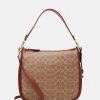 Wholesale Best Sale Coach Signature Cary Shoulder Bag Handbag Tan Rust