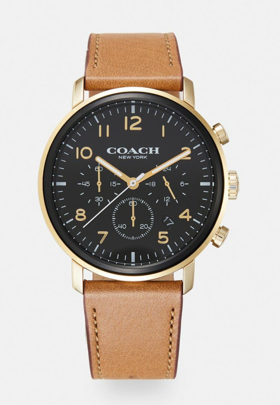 Wholesale Discount Coach Harrison Chronograph Watch Brown/Black