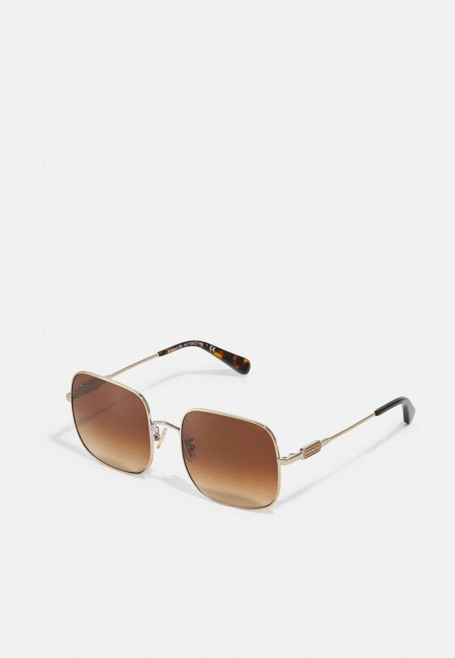 Wholesale Best Deal Coach Sunglasses Light Gold-Coloured