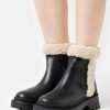 Best Promo Coach Jane Bootie Platform Ankle Boots Black/Natural