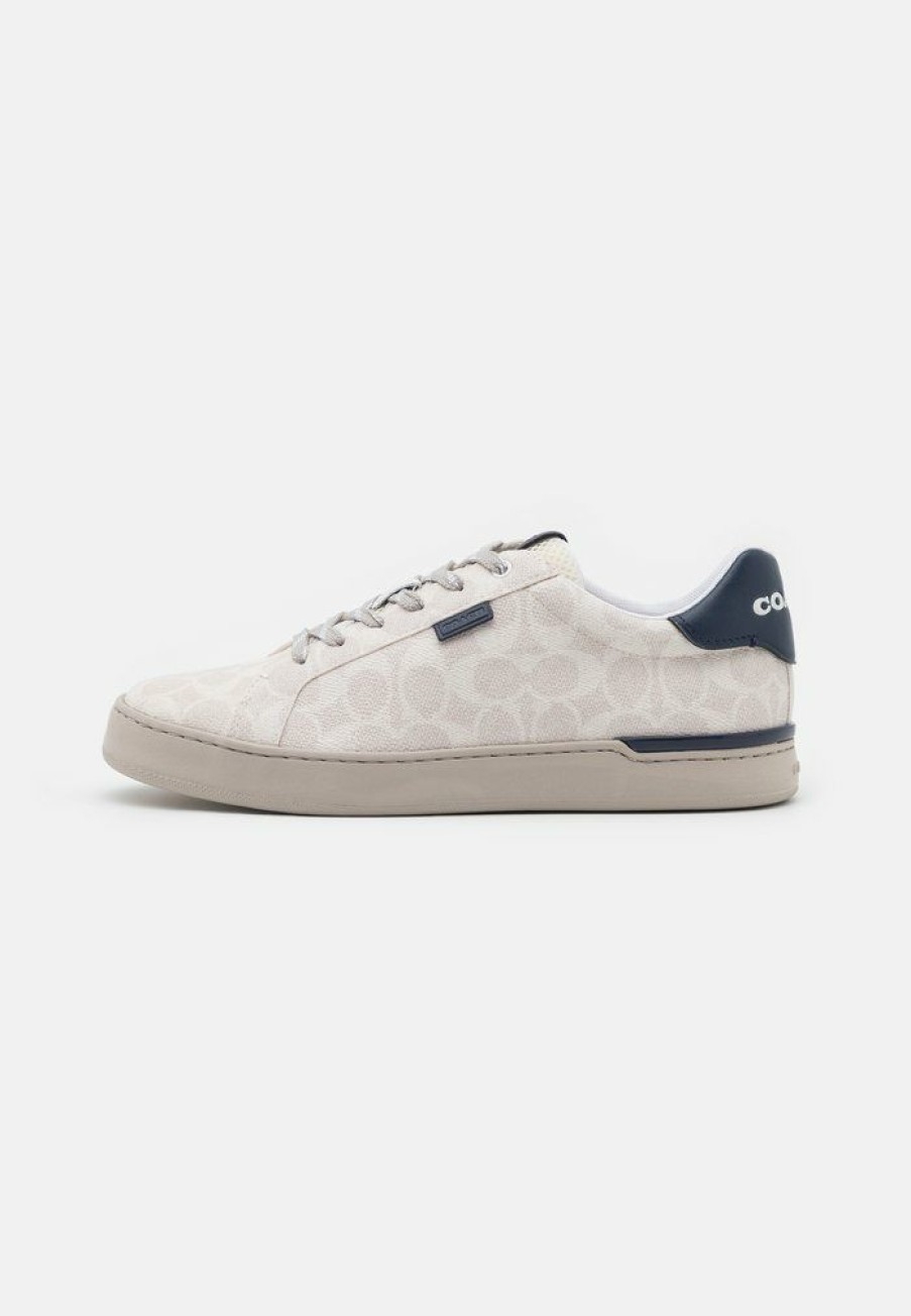 Clearance Best Sale Coach Signature Trainers Chalk/Cobalt