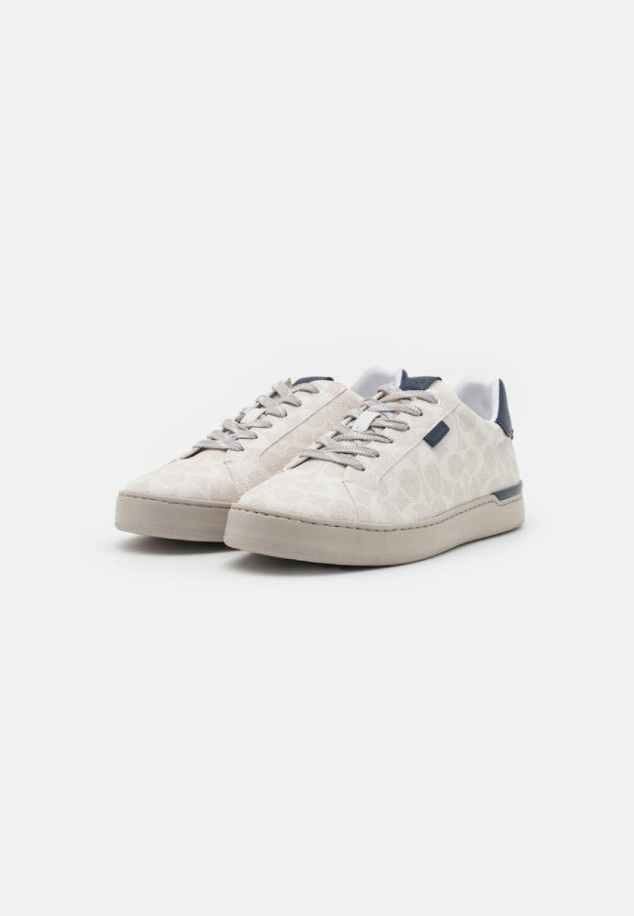 Clearance Best Sale Coach Signature Trainers Chalk/Cobalt