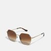 Wholesale Cheap Coach Sunglasses Shiny Light Gold-Coloured