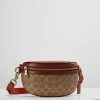 Wholesale Flash Sale Coach Coated Signature Fanny Pack Bum Bag Tan Rust