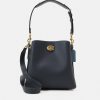 New Buy Coach Willow Bucket Handbag Midnight Navy Multi