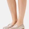 Online Best Sale Coach Marley Metallic Driver Moccasins Champagne