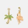 Online Best Reviews Of Coach Tropical Mismatch Earrings Earrings Gold/Multicolor