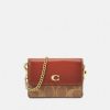 Hot Best Reviews Of Coach Signature Half Flap Card Case Wallet Tan Rust