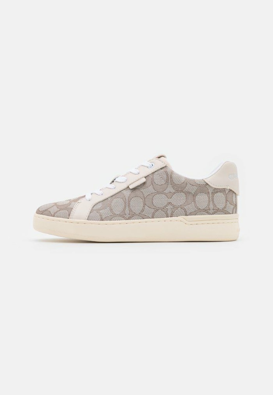 Hot Best Sale Coach Jacquard Trainers Stone/Chalk