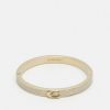 Best New Coach C Buckle Thin Bangle Bracelet Gold-Coloured/Chalk