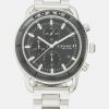 New Best Deal Coach Cruiser Unisex Chronograph Watch Silver-Coloured/Black