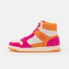 Hot Best Pirce Coach High-Top Trainers Bright Fuchsia/Chalk