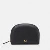 New Cheapest Coach Crossgrain Julienne Cosmetic Case Wash Bag Black