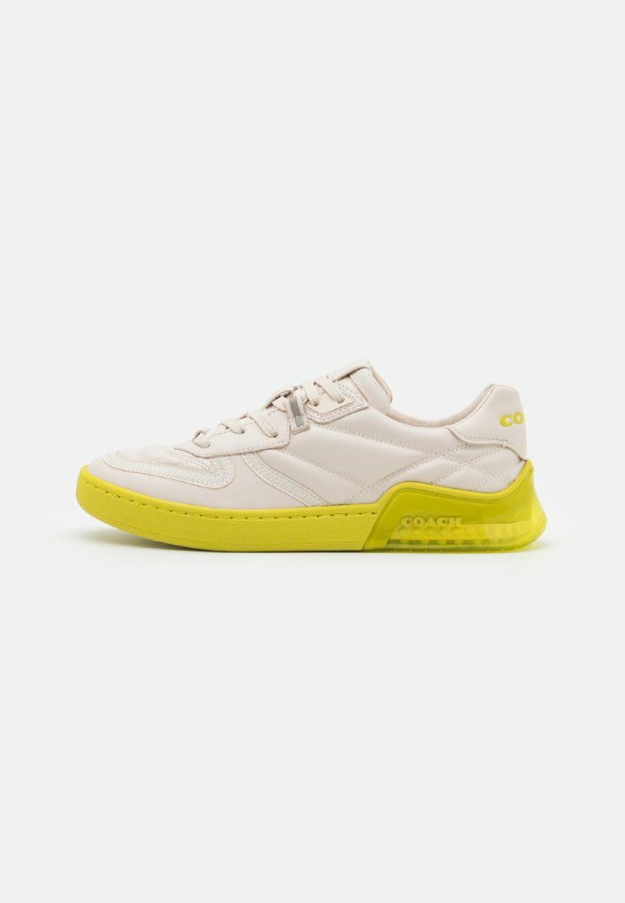 New New Coach Citysole Court Quilted Trainers Chalk/Keylime