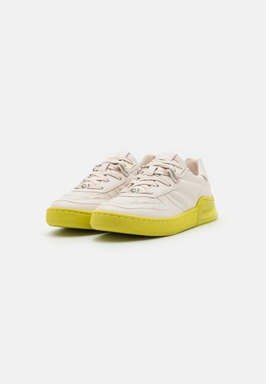 New New Coach Citysole Court Quilted Trainers Chalk/Keylime