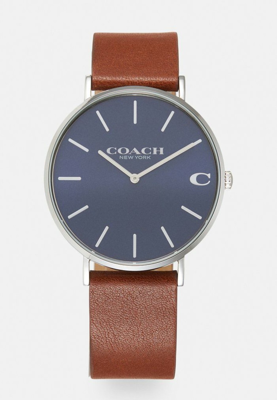 Wholesale Wholesale Coach Charles Unisex Watch Brown/Blue