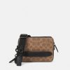 Online Brand New Coach Charter Crossbody In Signature Across Body Bag Tan