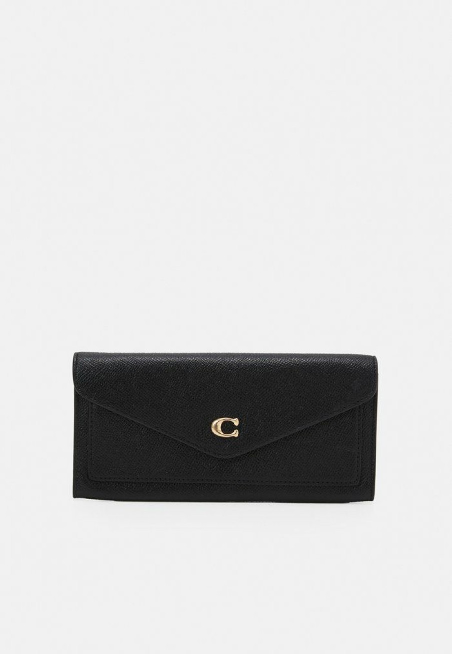 Online Flash Sale Coach Crossgrain Soft Wallet Wallet Black