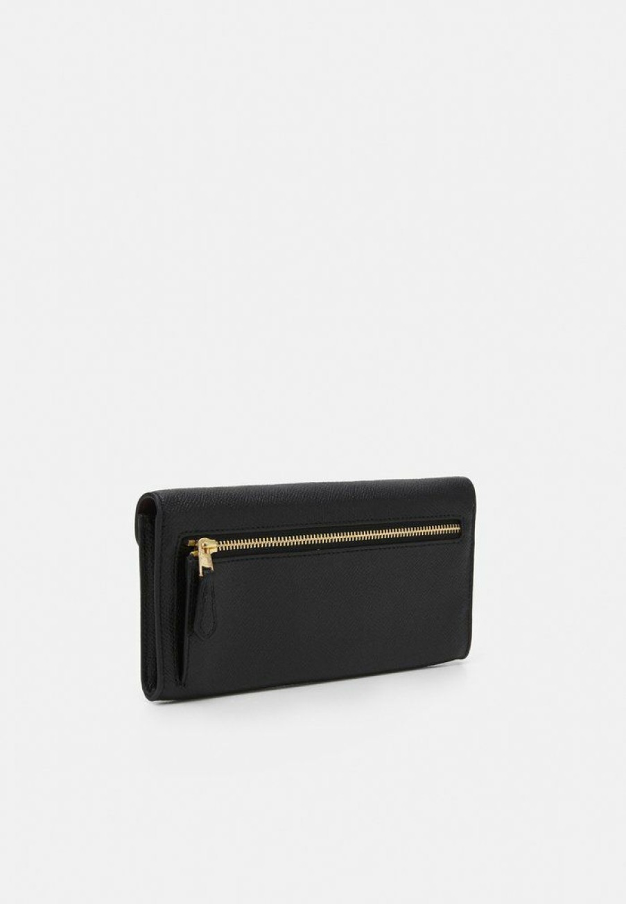 Online Flash Sale Coach Crossgrain Soft Wallet Wallet Black